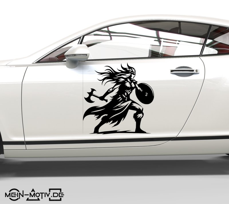 46381 Wikinger-Frau 2 Aufkleber